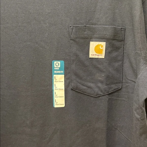 Carhartt Men's Dark Blue Short Sleeve Tee - Picture 3 of 3